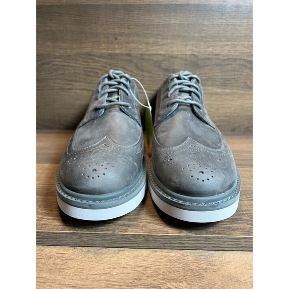 NWB Rockport Mens Charlee Wingtip Oxfords Gray Leather 9M - Picture 9 of 11